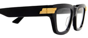 Bottega Veneta UNAPOLOGETIC BV 1190O 001 Cat-Eye Plastic Black Eyeglasses with Logo Stamped Demo Lenses