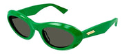 Bottega Veneta NEW CLASSIC BV 1191S 003 Oval Plastic Green Sunglasses with Green Lens