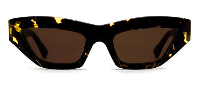 Bottega Veneta NEW CLASSIC BV 1219S 002 Cat-Eye Plastic Havana Sunglasses with Brown Lens