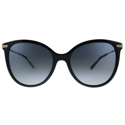 Bvlgari BV 8201B 501/T3 Cat-Eye Plastic Black Sunglasses with Grey Gradient Polarized Lens