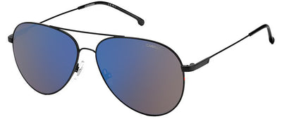 Carrera CA 2031T/S 003_XT Aviator Metal Black Sunglasses with Blue Mirror Lens