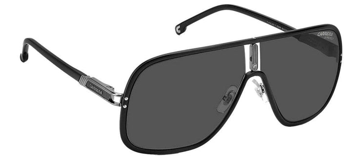 Carrera CA Flaglab11 003_IR Rectangle Metal Black Sunglasses with Grey Lens