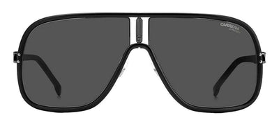 Carrera CA Flaglab11 003_IR Rectangle Metal Black Sunglasses with Grey Lens