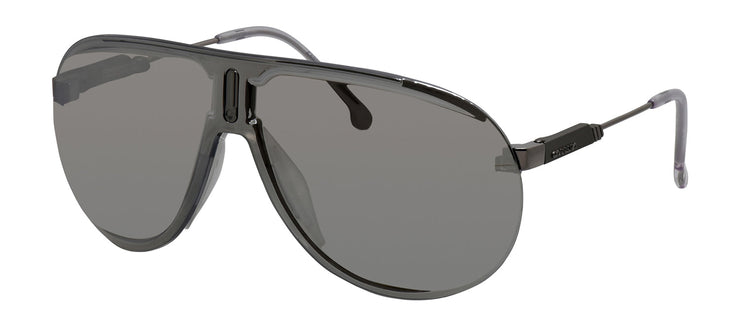 Carrera CA SUPERCHAMPION 6LB Wrap Plastic Ruthenium Sunglasses with Silver Mirror Lens