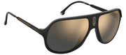 Carrera CA Safari65/N 003_JO Shield Plastic Black Sunglasses with Gold Mirror Lens