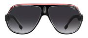 Carrera CA Speedway/N O63_9O Aviator Plastic Black Sunglasses with Grey Gradient Lens