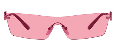 Dolce & Gabbana DG 2292 136184 Shield Metal Pink Sunglasses with Pink Lens