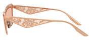 DOLCE & GABBANA DG 2311 129884 Cat Eye Rose Gold Steel Sunglasses with Dark Pink Lens