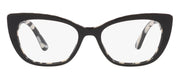 Dolce & Gabbana DG 3360 3372 Cat-Eye Plastic Black Eyeglasses with Logo Stamped Demo Lenses