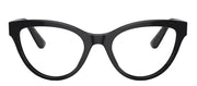 Dolce & Gabbana DG 3372 501 Cat-Eye Plastic Black Eyeglasses with Logo Stamped Demo Lenses