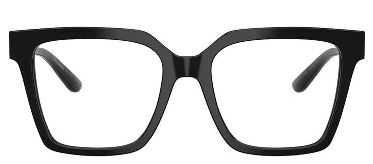 Dolce & Gabbana DG 3376B 3355 Square Metal Black Eyeglasses with Logo Stamped Demo Lenses Lens