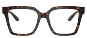 Dolce & Gabbana DG 3376B 502 Square Metal Havana Eyeglasses with Logo Stamped Demo Lenses Lens