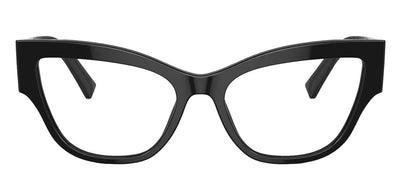 Dolce & Gabbana DG 3378 501 Cat-Eye Plastic Black Eyeglasses with Logo Stamped Demo Lenses