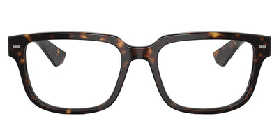 Dolce & Gabbana DG 3380 502 Square Plastic Havana Eyeglasses with Logo Stamped Demo Lenses
