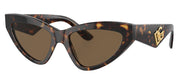 Dolce & Gabbana DG 4439 502/73 Cat Eye Acetate Brown Sunglasses with Brown Lens