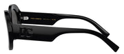 Dolce & Gabbana DG 4448 501/87 Round Acetate Black Sunglasses with Grey Lens