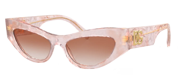 Dolce & Gabbana DG 4450 323113 Cat-Eye Plastic Pink Sunglasses with Pink Gradient Lens