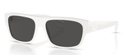 Dolce & Gabbana DG 4455 331287 Pilot Acetate White Sunglasses with Dark Grey Solid Color Lens