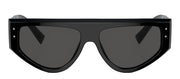 Dolce & Gabbana DG 4461 501/87 Rectangle Acetate Black Sunglasses with Dark Grey Solid Color Lens