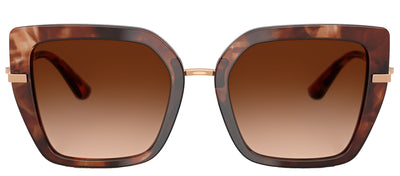 DOLCE & GABBANA DG 4474 322274 Butterfly Havana Acetate Sunglasses with Brown Gradient Lens