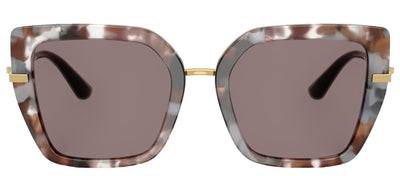DOLCE & GABBANA DG 4474 34457N Butterfly Havana Grey Acetate Sunglasses with Purpe Brown Lens