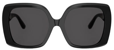 DOLCE & GABBANA DG 4475 501/87 Square Black Acetate Sunglasses with Dark Grey Lens