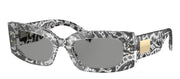 Dolce & Gabbana DG 4479 3287/1 Rectangle Plastic Black Sunglasses with Grey Lens