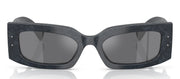 Dolce & Gabbana DG 4479 34416V Rectangle Plastic Grey Sunglasses with Silver Mirror Lens