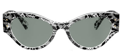 DOLCE & GABBANA DG 4480 3287/1 Butterfly Black Lace Acetate Sunglasses with Grey Lens