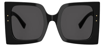 DOLCE & GABBANA DG 4490 501/87 Square Black Acetate Sunglasses with Dark Grey Lens
