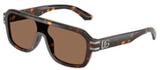 DOLCE & GABBANA DG 4507 502/73 Pilot Havana Acetate Sunglasses with Dark Brown Lens