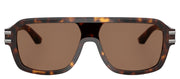 DOLCE & GABBANA DG 4507 502/73 Pilot Havana Acetate Sunglasses with Dark Brown Lens