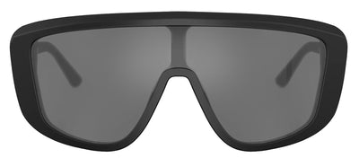 Dolce & Gabbana DG 4520 25256G Shield Plastic Black Sunglasses with Grey Mirror Lens