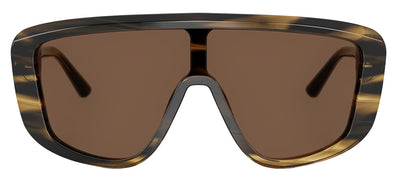 Dolce & Gabbana DG 4520 306373 Shield Plastic Brown Sunglasses with Brown Lens