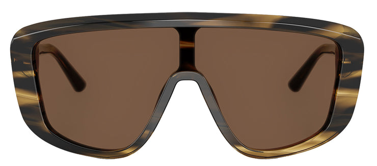 Dolce & Gabbana DG 4520 306373 Shield Plastic Brown Sunglasses with Brown Lens