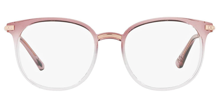Dolce & Gabbana DG 5071 3303 Phantos Plastic Pink Eyeglasses with Logo Stamped Demo Lens