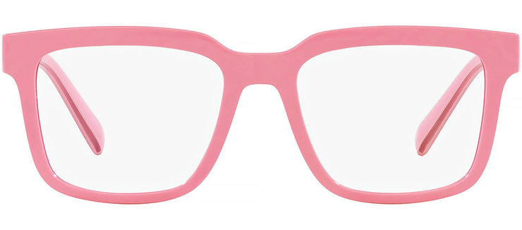 Dolce & Gabbana DG 5101 3262 Square Plastic Pink Eyeglasses with Logo Stamped Demo Lenses