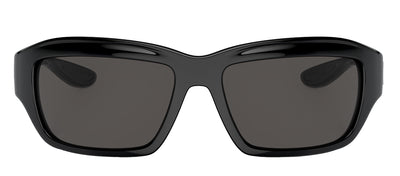 Dolce & Gabbana DG 6191 501/87 Rectangular Plastic Black Sunglasses with Dark Grey Solid Color Lens