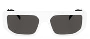 Dolce & Gabbana DG 6203 331287 Rectangle Plastic White Sunglasses with Grey Lens