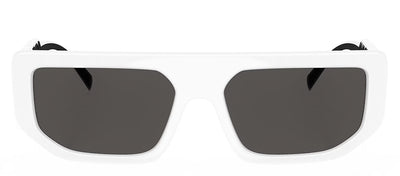 Dolce & Gabbana DG 6203 331287 Rectangle Plastic White Sunglasses with Grey Lens