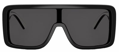 Dolce & Gabbana DG 6204 501/87 Rectangle Plastic Black Sunglasses with Grey Lens