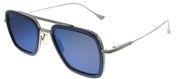 Dita DT 7806 A-SMK-PLD-52 Square Plastic Grey Sunglasses with Grey Blue Mirror AR Lens