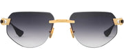 Dita GRAND-IMPERYN DT DTS164 A-01 Rimless Metal Gold Sunglasses with Grey Gradient Lens