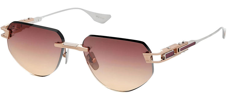 Dita GRAND-IMPERYN DT DTS164 A-03 Rimless Metal Gold Sunglasses with Rose Gradient Lens