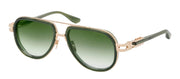 Dita VASTIK DT DTS441 A-03 Aviator Metal Gold Sunglasses with Green Gradient Lens