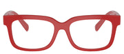 Dolce & Gabbana KIDS DX 5002 3088 Rectangle Plastic Red Eyeglasses with Logo Stamped Demo Lenses
