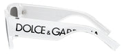 Dolce & Gabbana KIDS DX 6004 331287 Square Plastic White Sunglasses with Grey Lens