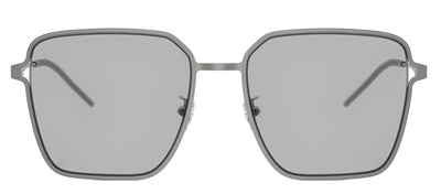 Emporio Armani EA 2159D 300387 Square Metal Gunmetal Sunglasses with Grey Lens