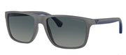 Emporio Armani EA 4033 50604U Square Plastic Grey Sunglasses with Blue Polarized Lens