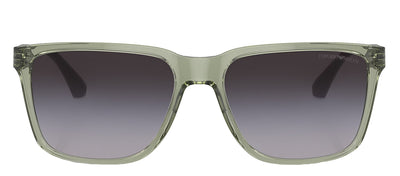 Emporio Armani EA 4047 53628G Square Plastic Green Sunglasses with Grey Gradient Lens